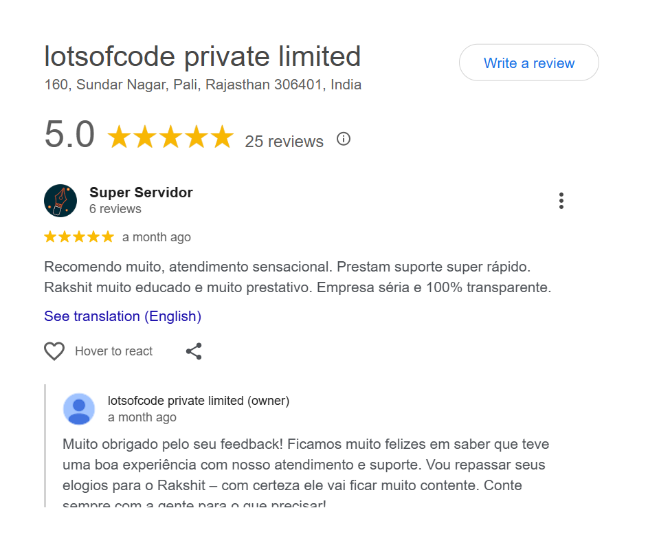 Google Review
