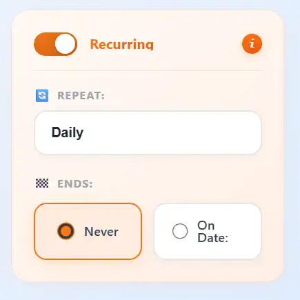 Recurring Bulk Message - Auto-repeat WhatsApp broadcasts daily weekly monthly