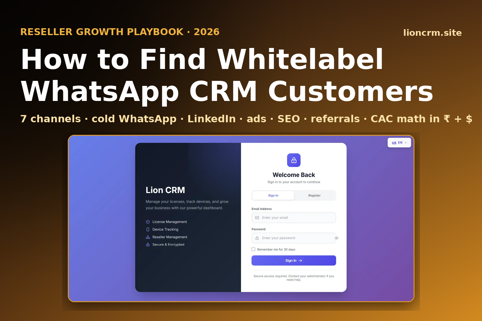 How to Find Whitelabel WhatsApp CRM Customers — 7 Channels for Resellers in 2026