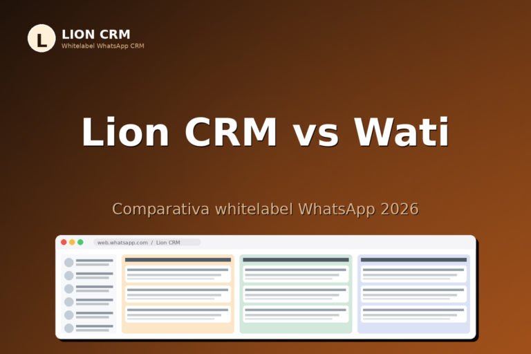 Lion CRM vs Wati: Comparativa Whitelabel WhatsApp 2026