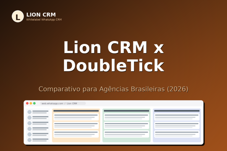 Lion CRM x DoubleTick: Comparativo Honesto para Agências Brasileiras (2026)