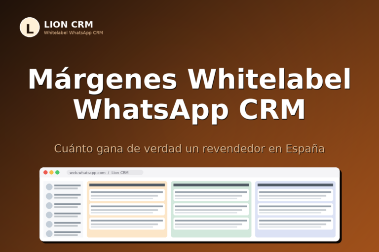 Márgenes Revendedor WhatsApp CRM en España: Guía 2026