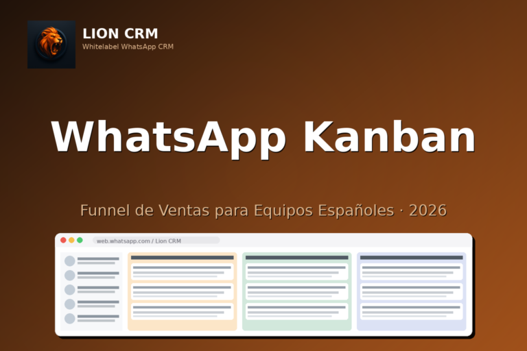 WhatsApp Kanban: Funnel de Ventas Listo para Equipos Españoles (2026)