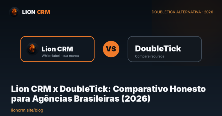 Lion CRM x DoubleTick: Comparativo Honesto para Agências Brasileiras (2026) — Lion CRM