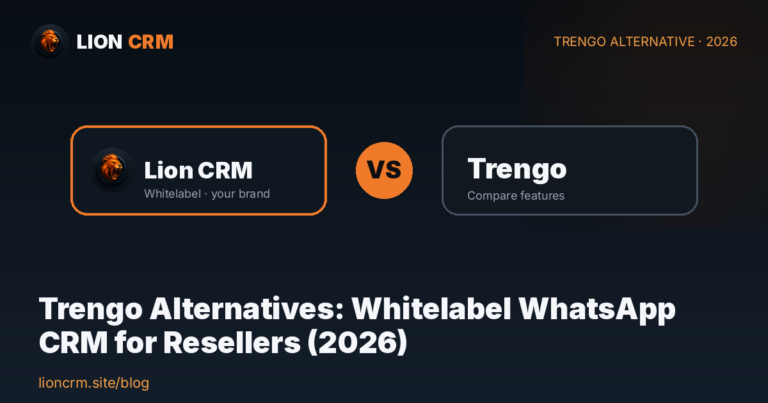 Trengo Alternatives: Whitelabel WhatsApp CRM for Resellers (2026) — Lion CRM
