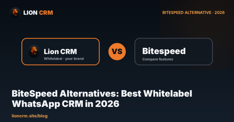 BiteSpeed Alternatives: Best Whitelabel WhatsApp CRM in 2026