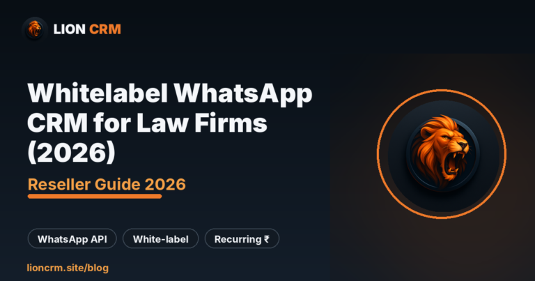 Whitelabel WhatsApp CRM for Law Firms (2026)